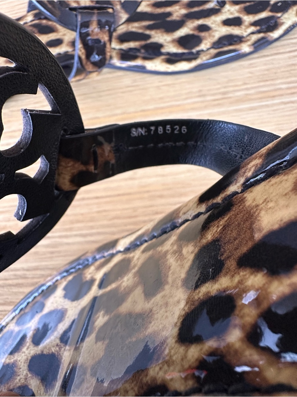 Tory Burch Miller Leopard Print Sandals- Natural Leopard- Size 7.5 - Picture 5 of 10
